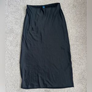 Old Navy Classic Satin Black Pencil Skirt Size M